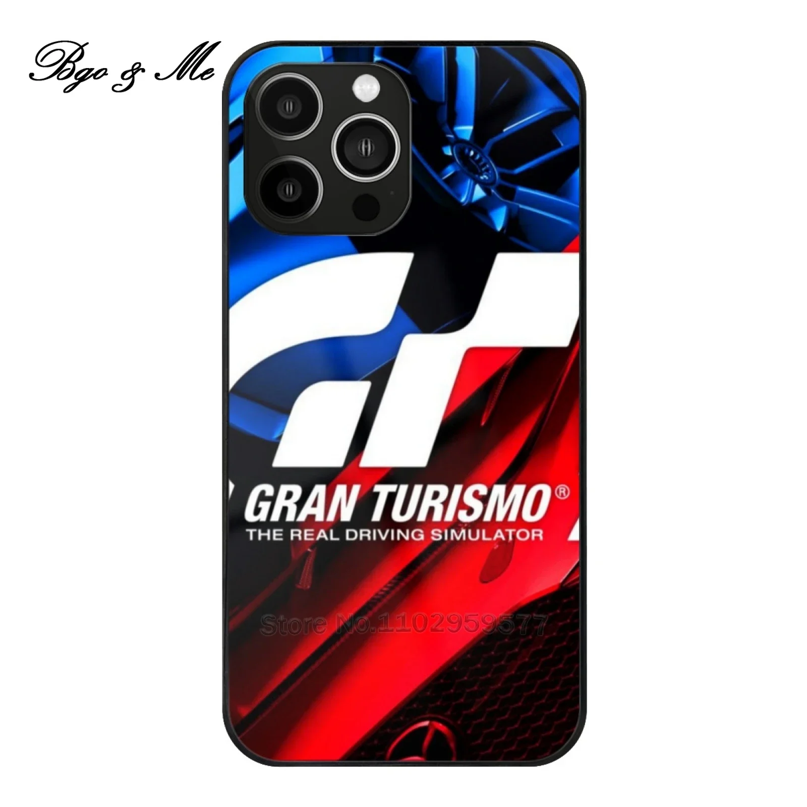 Logo Gran Turismo Sport Custodia Per Telefono In Vetro Per Iphone 15 14 13 12 Pro Max Cover Gran Turismo Gran Turismo