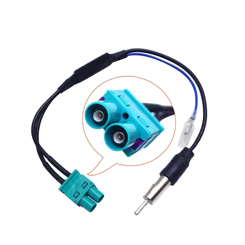 

Dual FAKRA RF Radio Antenna Adapter Converter Cable with Amplifier for RNS510