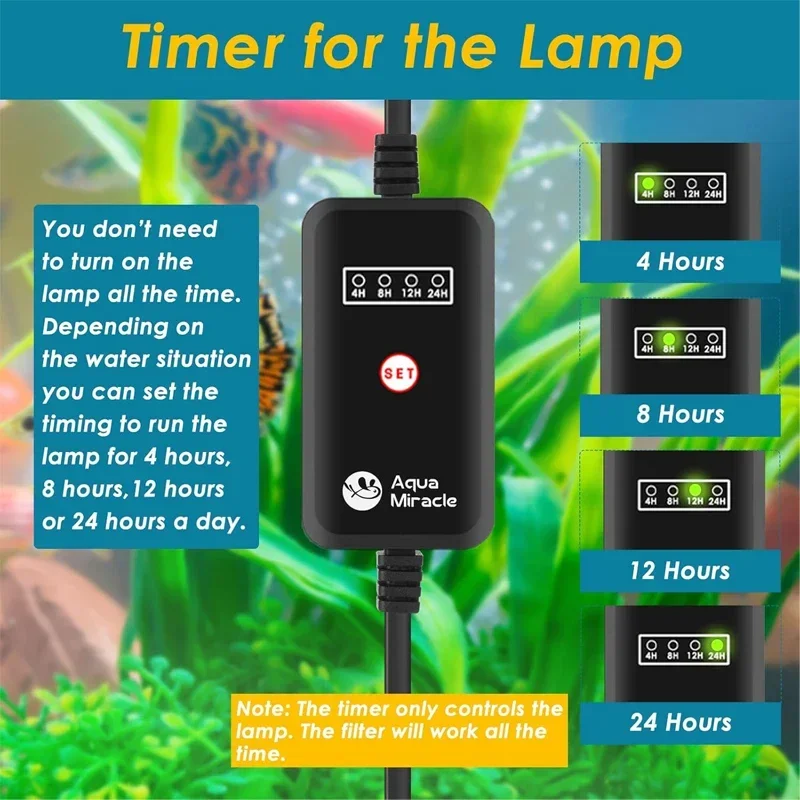 Aquarium Multi-function Filter Fish Tank 5-In-1 Silent Water Pump Aquarium UV Sterilizing Filter Fish Tank Cleaning Filter 6