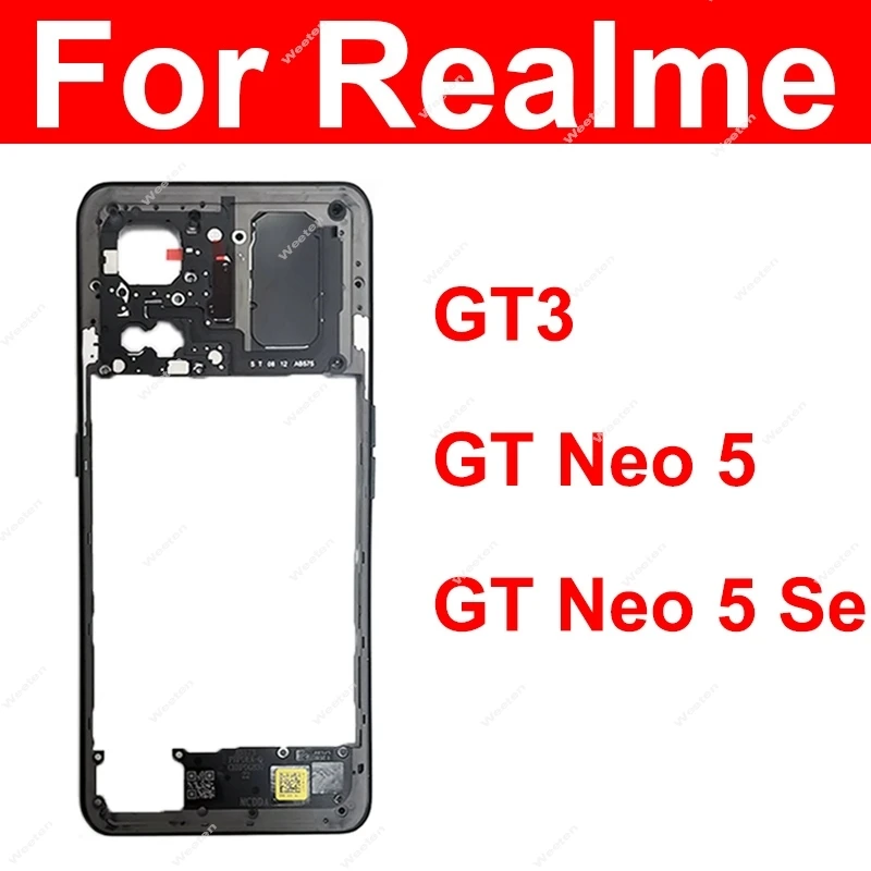 Realme GT3 GT Neo 5 Neo 5Se 용 미들 하우징, 미들 프레임 커버..