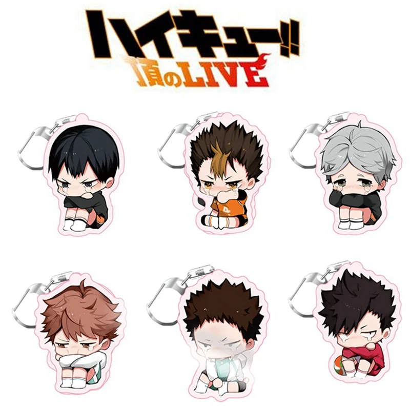 2020 New Volleyball Boy Key Chain Ring Anime Haikyuu!! Keyring Cute Cartoon Keychain Sleutelhanger