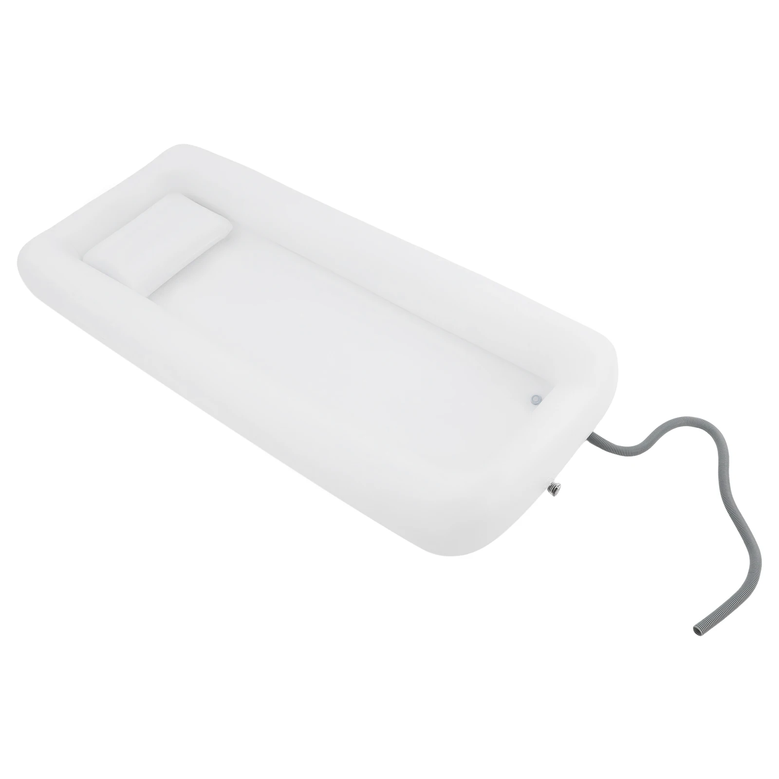 Tragbare Aufblasbare Badewanne, 195*90cm Bettbadewanne mit Elektrischer Luftpumpe & Duschbeutel, Faltbare Badewanne für Ältere Patienten – Detail 4