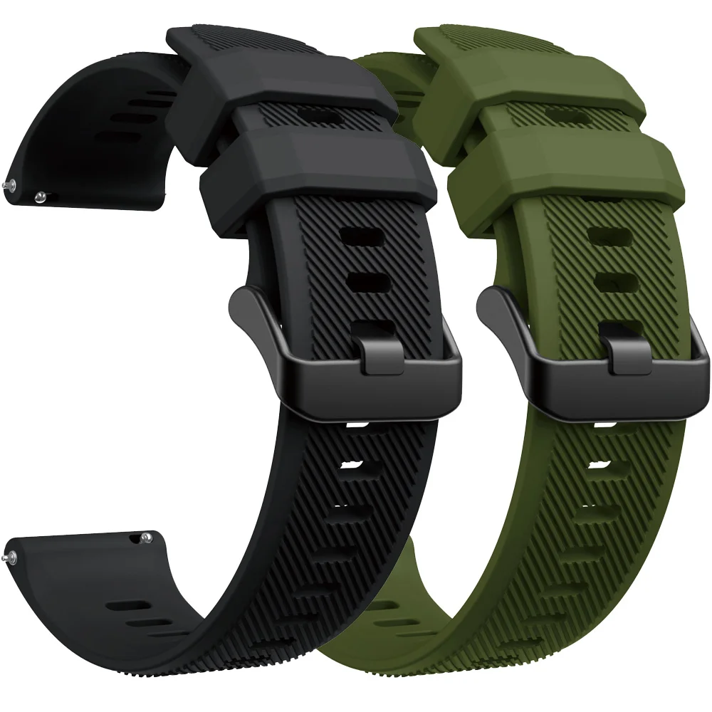 Versatile 22mm Silicone Watch Strap - Premium Replacement Bracelet