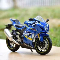1/12 Scale SUZUKI GSX R1000 Motorcycle Static Decoration Alloy Diecast Model Simulation Motorcycle Toy for Child Birthday Gifts 1