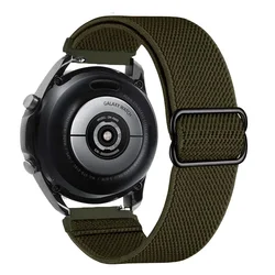 Braided Elastic Sport Strap in Multiple Sizes - Premium Replacement Band for 22mm (Army green)