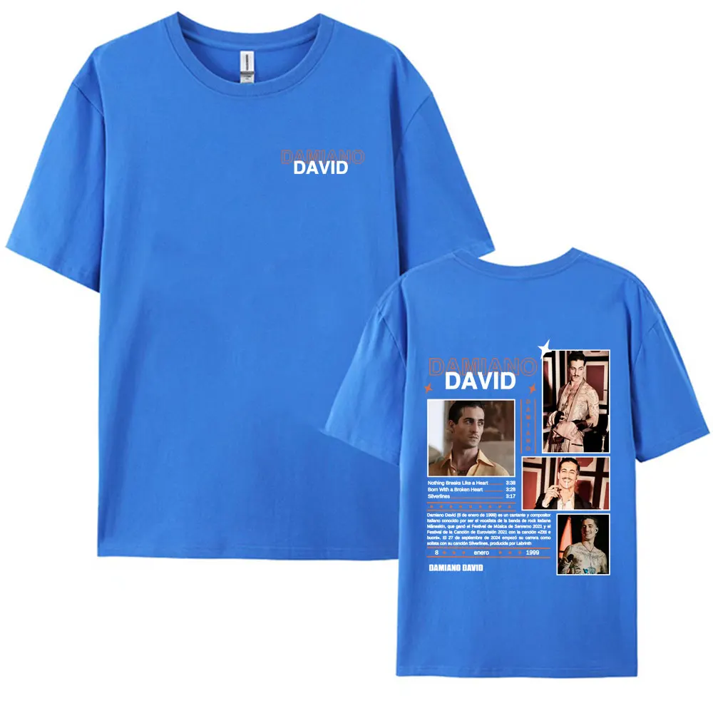 Rock Band Maneskin Damiano David Tour Merch T-shirt Men Women