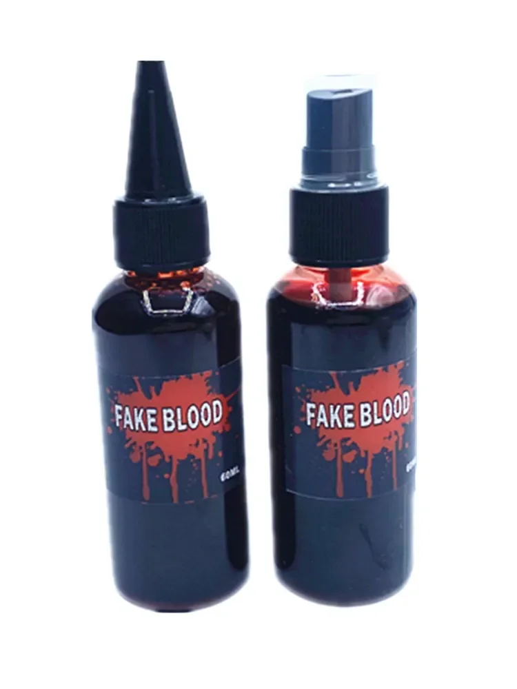 60ml Halloween Plasma Spray Simulation Vampire Fake Blood Zombie Fake Blood Lifelike Props Horror Bady Paint Cosplay DIY Toy 3