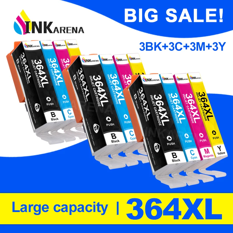 barrière galblaas hoog Printer Ink Cartridge 364xl 364 Xl Compatible For Hp Photosmart 5510 5515  6510 B010 B109 B209 Deskjet 3070a For Hp364 - Ink Cartridges - AliExpress