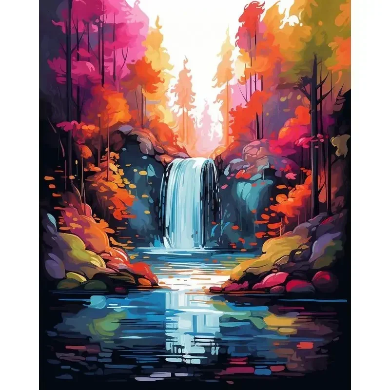 Painting by Numbers Painting by Numbers Kits DL HandPainted Art Gift DIY Picture By Number Kits