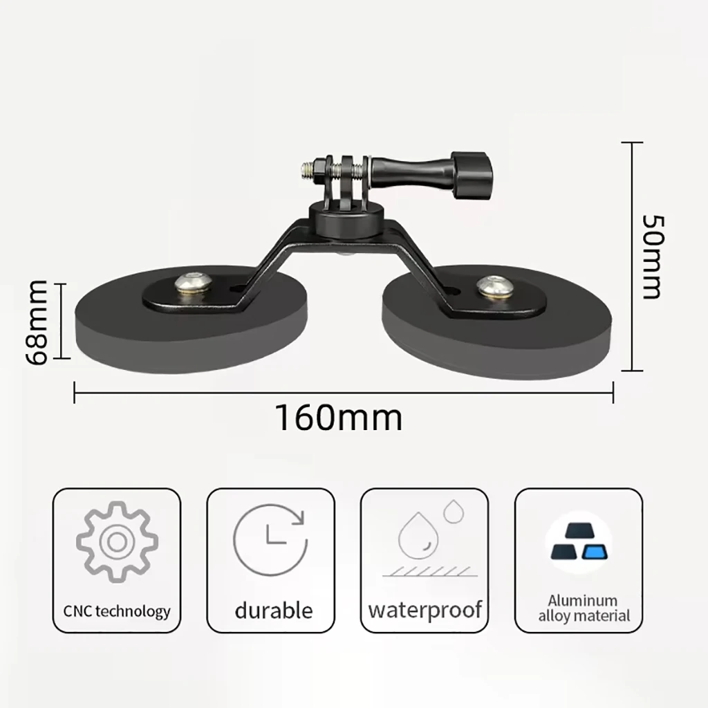 Starker Magnet magnet Saugnapf halterung Kugelkopf halterung Basis adapter für Gopro 12 Osmo Action DSLR Kamera Telefon Lichtst änder – Detail 22