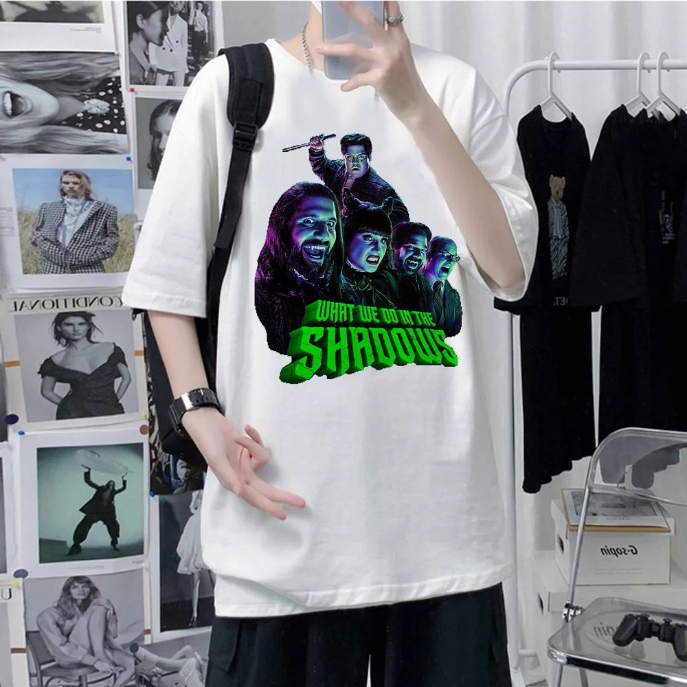 What We Do In The Shadows T-Shirt Uomo Harajuku Tee Maschio 2000S Designer Graphic Clothes