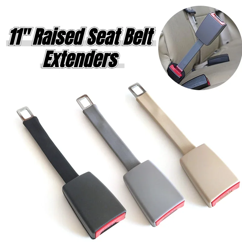 11"RaisedSeatBeltExtendersRigidStemSafetyBeltsAccessoriesExtensionSafeandComfortableEasytoInstallandUse1PC