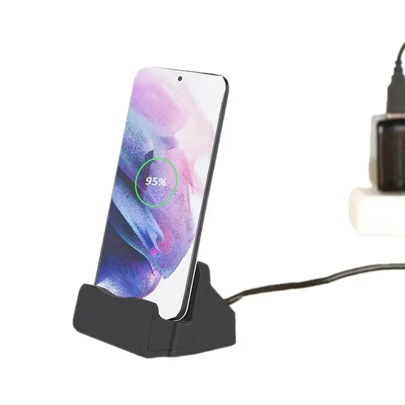 Type C Desktop Charger Standing Charger Base For Cell Phone Docking Station Mobile Phone Charging Accessories For Office Dorm