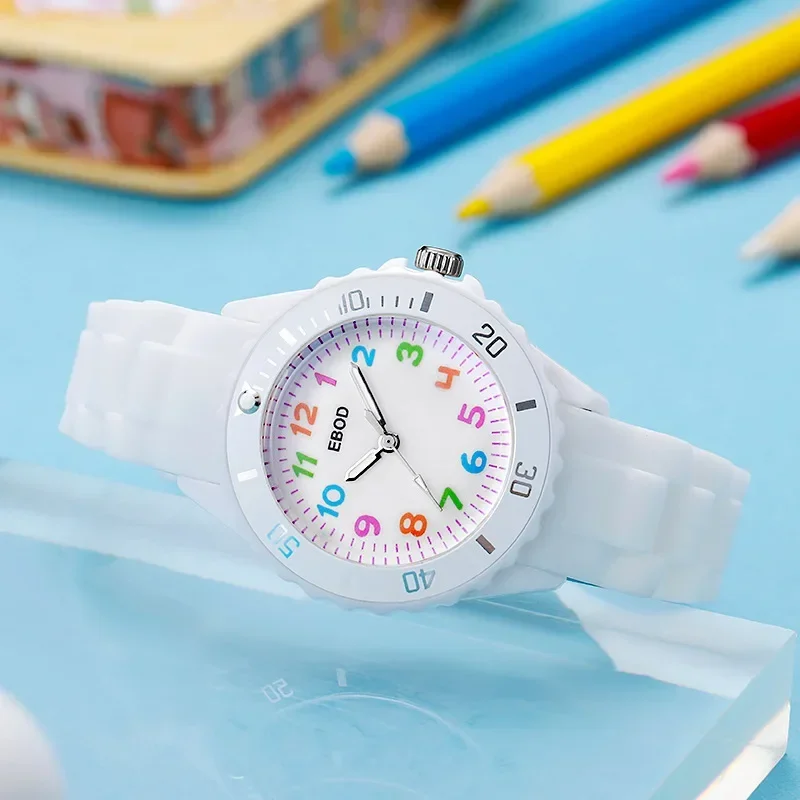 Orologio Bambini OIDEA Al Quarzo – Cinturino Silicone Nero, Analogico, Impermeabile