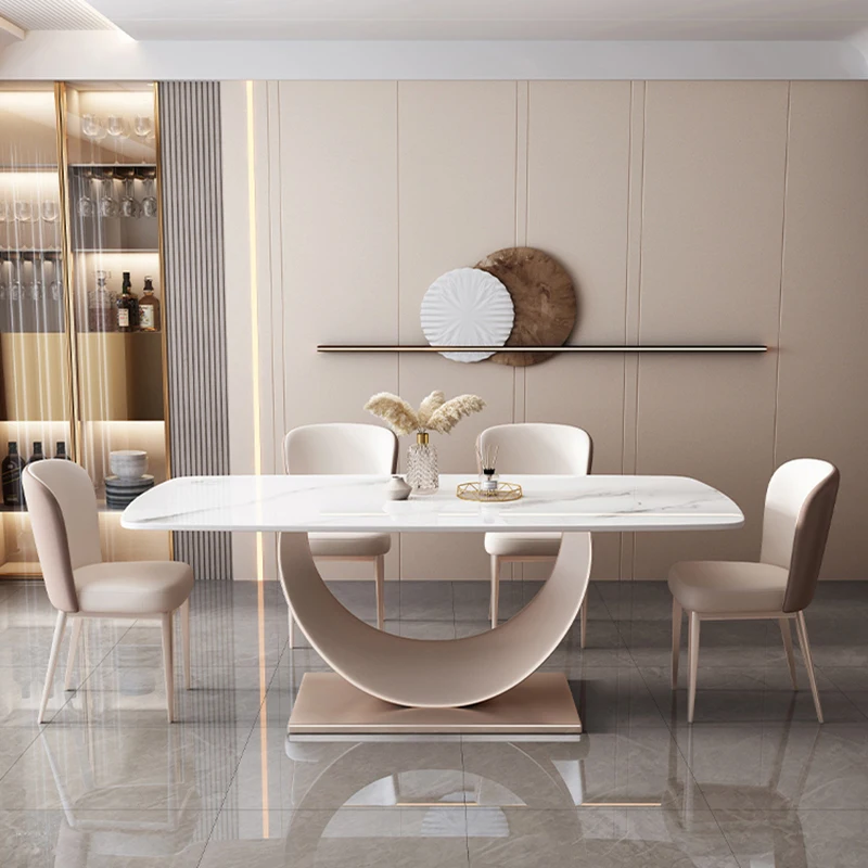 

Minimalist Simple Dining Table Auxiliary Modern Luxury High Dining Table Mobile Coffee Muebles Para El Hogar Living Room Decor