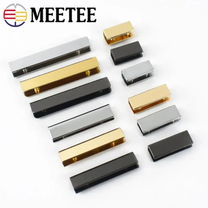 

10Pcs 19/25/32/39/52mm Bag Strap Cover Clasp Screw Purse Decor End Clips Edges Corner Protector Belt Tail Plug DIY Leather Craft