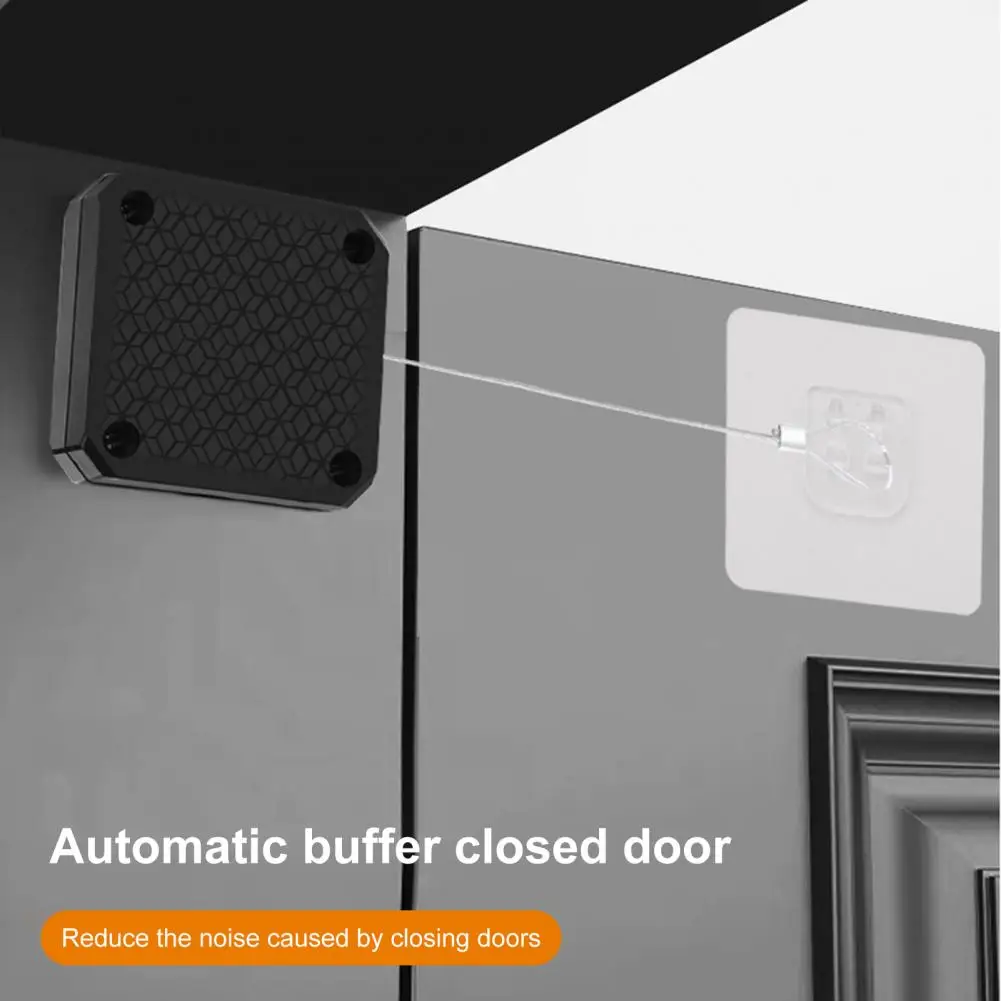 1 Set Door Automatic Closer Strong Drawers Drawstring Door Closer Bracket Anti-corrosion Sensor