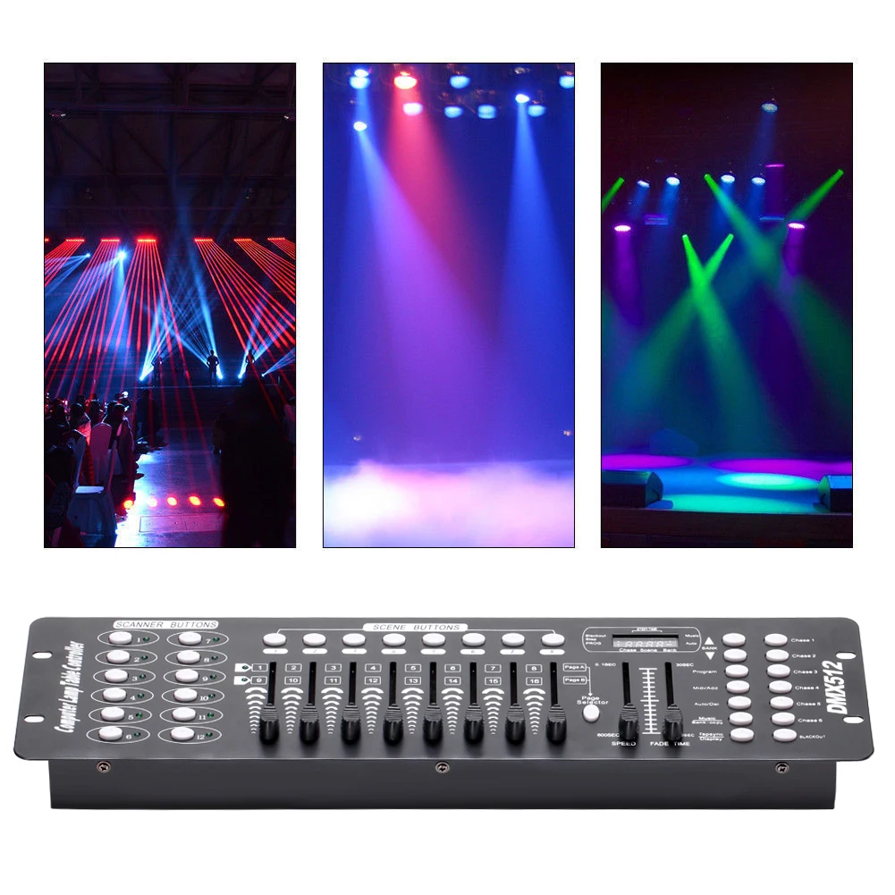 Fieryzeal 192 DMX Controller DJ Equipment DMX 512 Console Stage Lighting DJ Control For LED Par Moving Head Light Spotlights 3