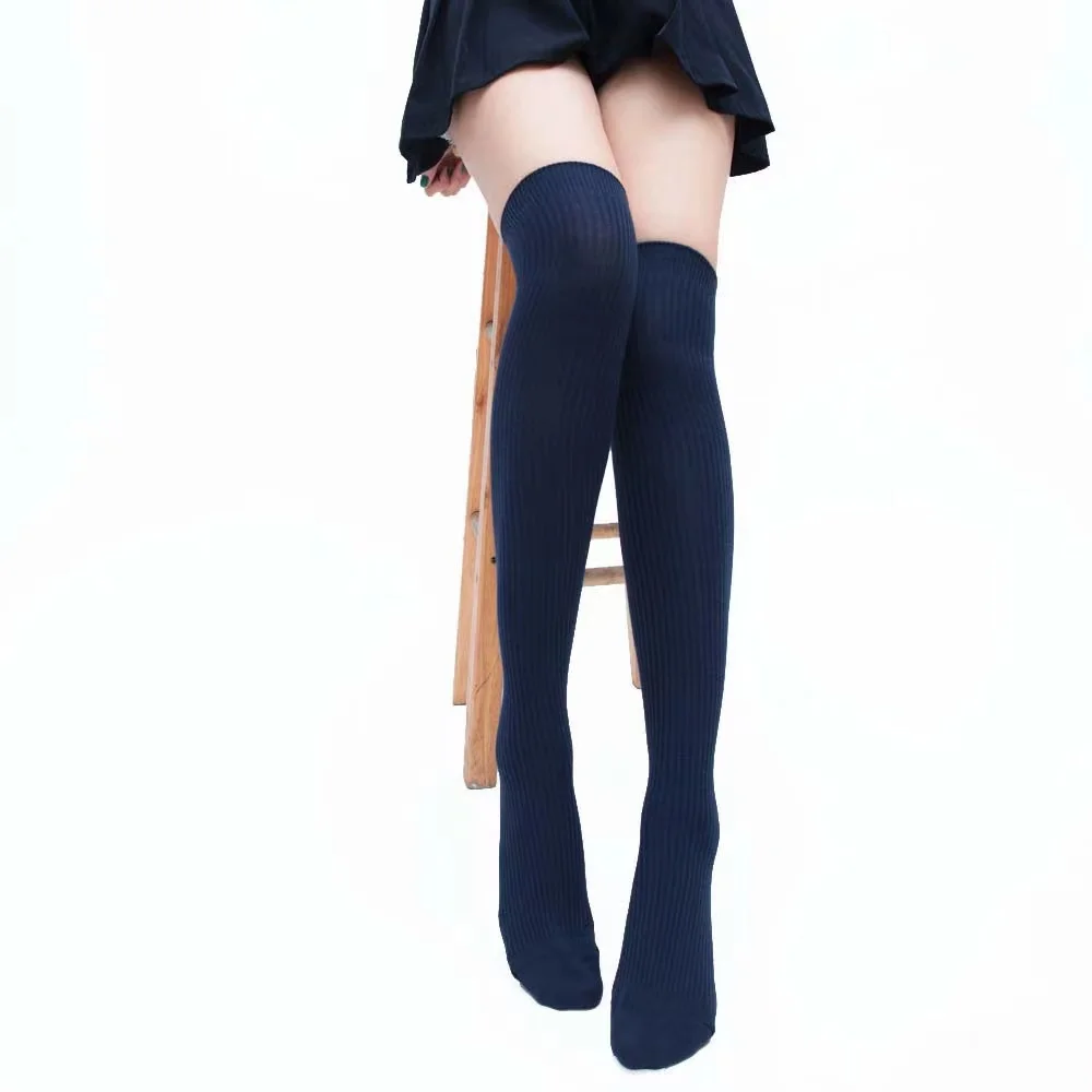 Women's socks over the knee pile pile socks knitted socks cotton breathable trend socks explosion models