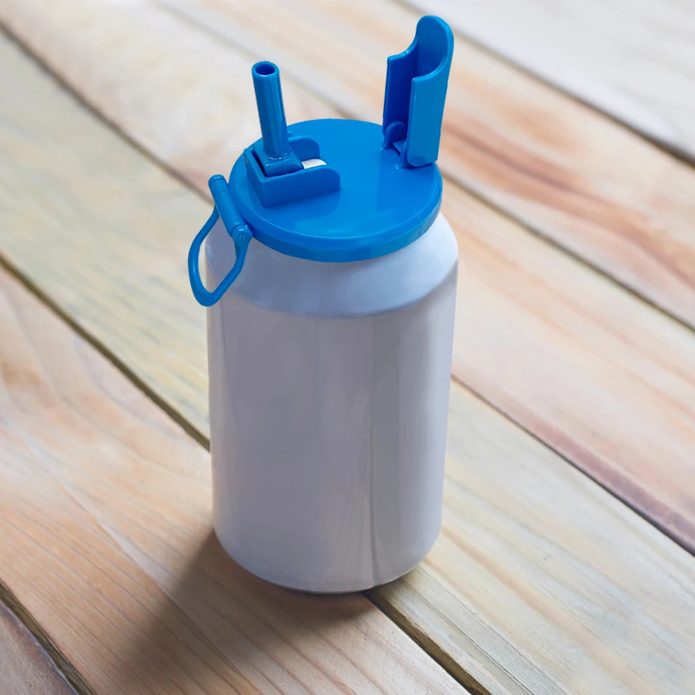 1-5PCS Soda Can Lids with Straws Silicone Sealed Beer Can Toppers Reusable Drink Canned Top Protectors for Soda Beverage Juice