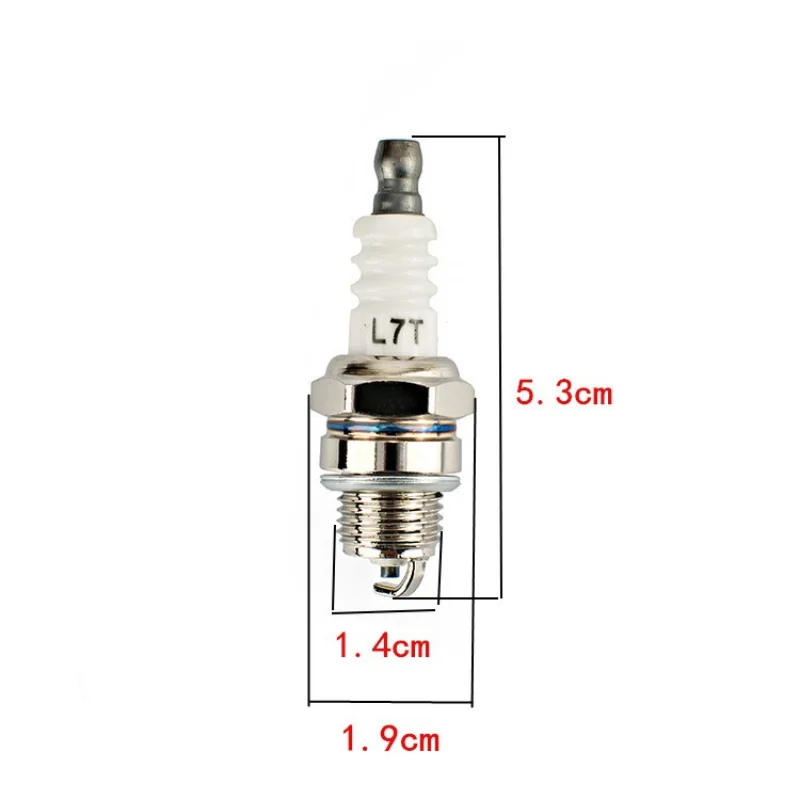 Chainsaw Replace Parts Electric Chainsaw Brush Cutter Shield Brush Cutter Clutch L7T Spark Plug 2pcs For Gasoline Chainsaw and Brush Cutter