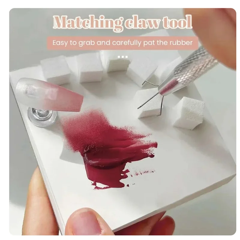 nail sponge 50/150pcs Ombre Sponge for Nails Soft Gradient Nail Sponge with Grabbing Pen Ombre Nail Brush French Tip Tool Manicure Design