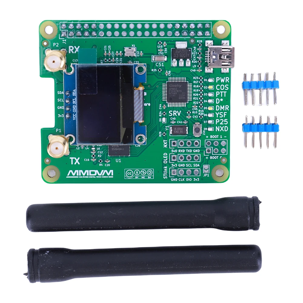 MMDVM ���÷��� RX TX �ֽ��� ����, ���׳�, OLED MMDVM �ֽ��� ����, UHF VHF ������ P25 DMR D-Star, ����� ���̿�