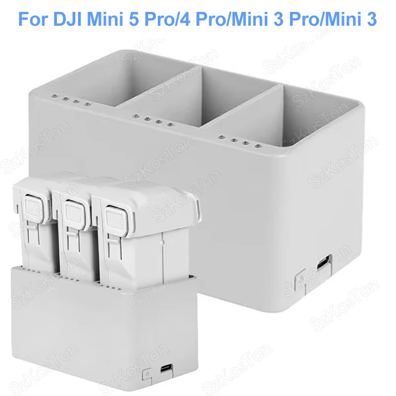 Chargeur Batterie DJI Mini 4/3 Pro/3 - Hub Intelligent 2 en 1