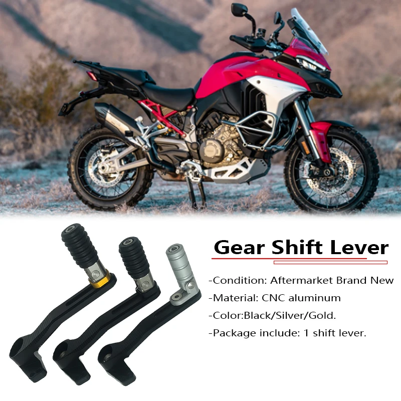 Leva del pedale del cambio pieghevole regolabile adatta per Ducati Multistrada V4 V4S Sport 2021 2022 Accessori moto - Image 4