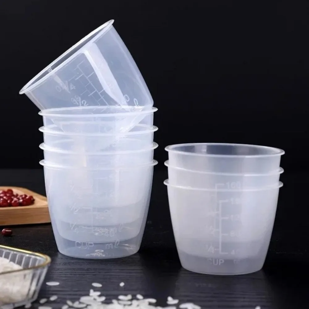 Mini 100/160ml Rice Measuring Cup Plastic with Scale Measuring Jugs Clear Digital Kitchen Scale Baking Accessories