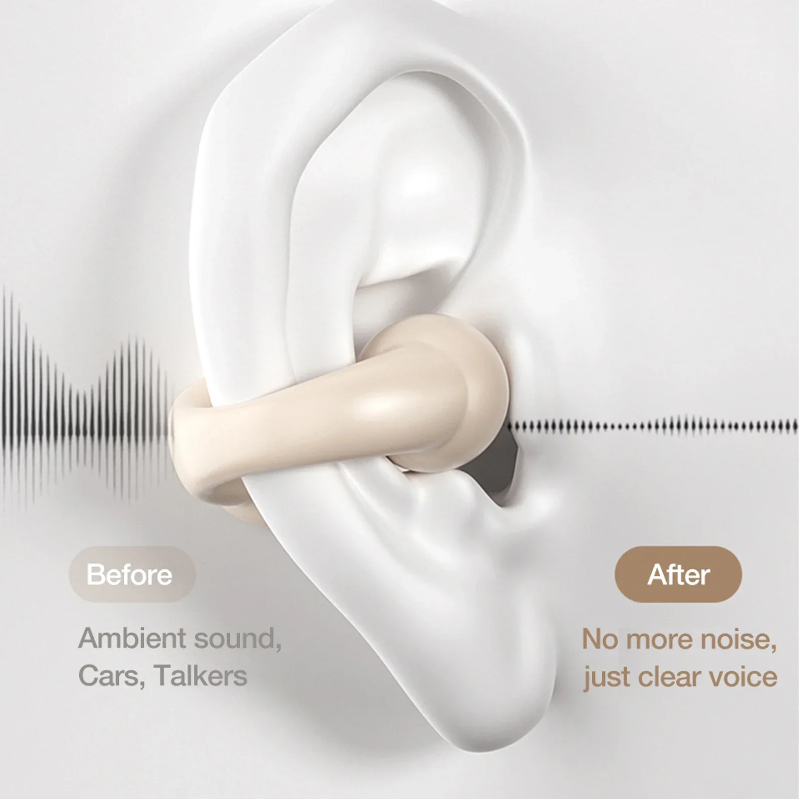

5.3 with Charging Case Open Ear Headphones Air Earring Wireless Earbuds Bluetooth Conduction for Sport Running Painless Wearing