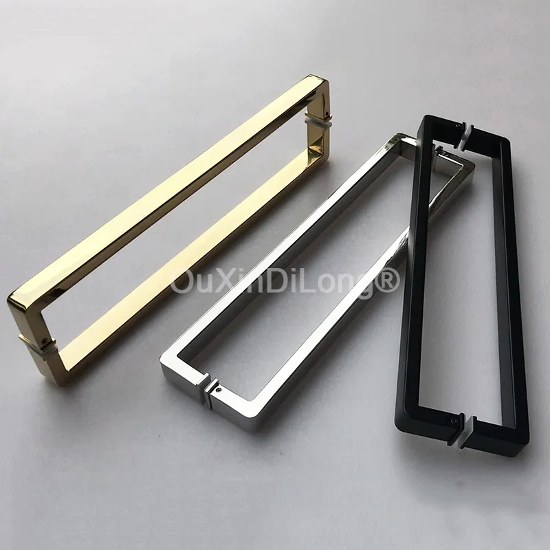 

Рукоятки из нержавеющей стали 304 для стеклянных дверей офисных зданий, 6-12 мм, хромированные/черные/Золотые