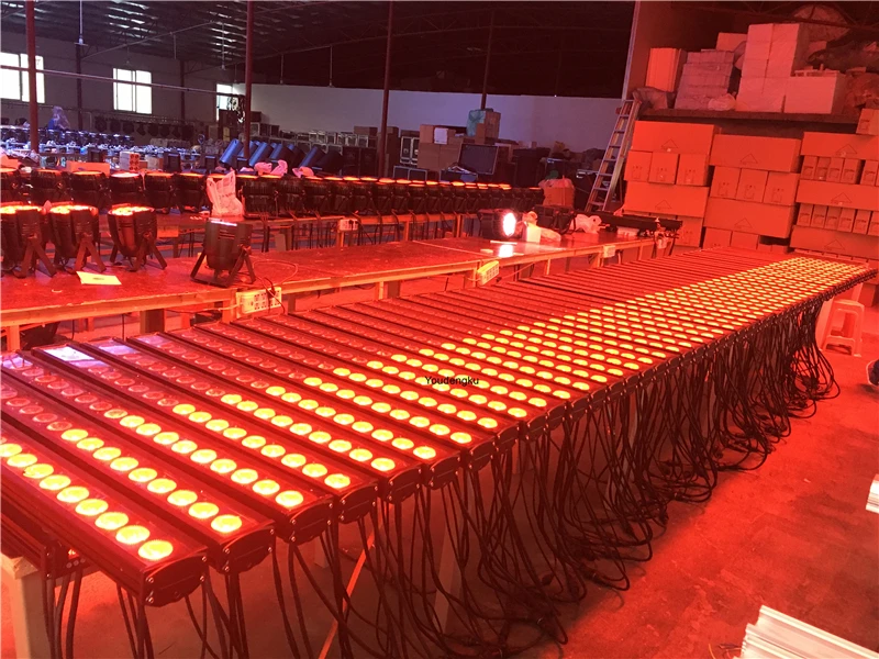 4 pieces Pixel control IP65 rgbw led wall washer light 18x10w 4in1 dmx outdoor l