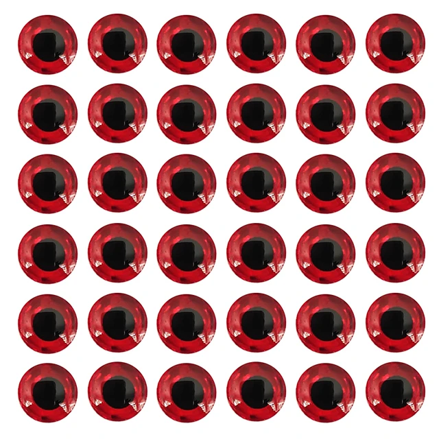 3mm 4mm 5mm 6mm Gold Silver Red Round Eyeball 3D Simulation Artificial  Laser DIY Fishing Lure Eyes 350pcs - AliExpress