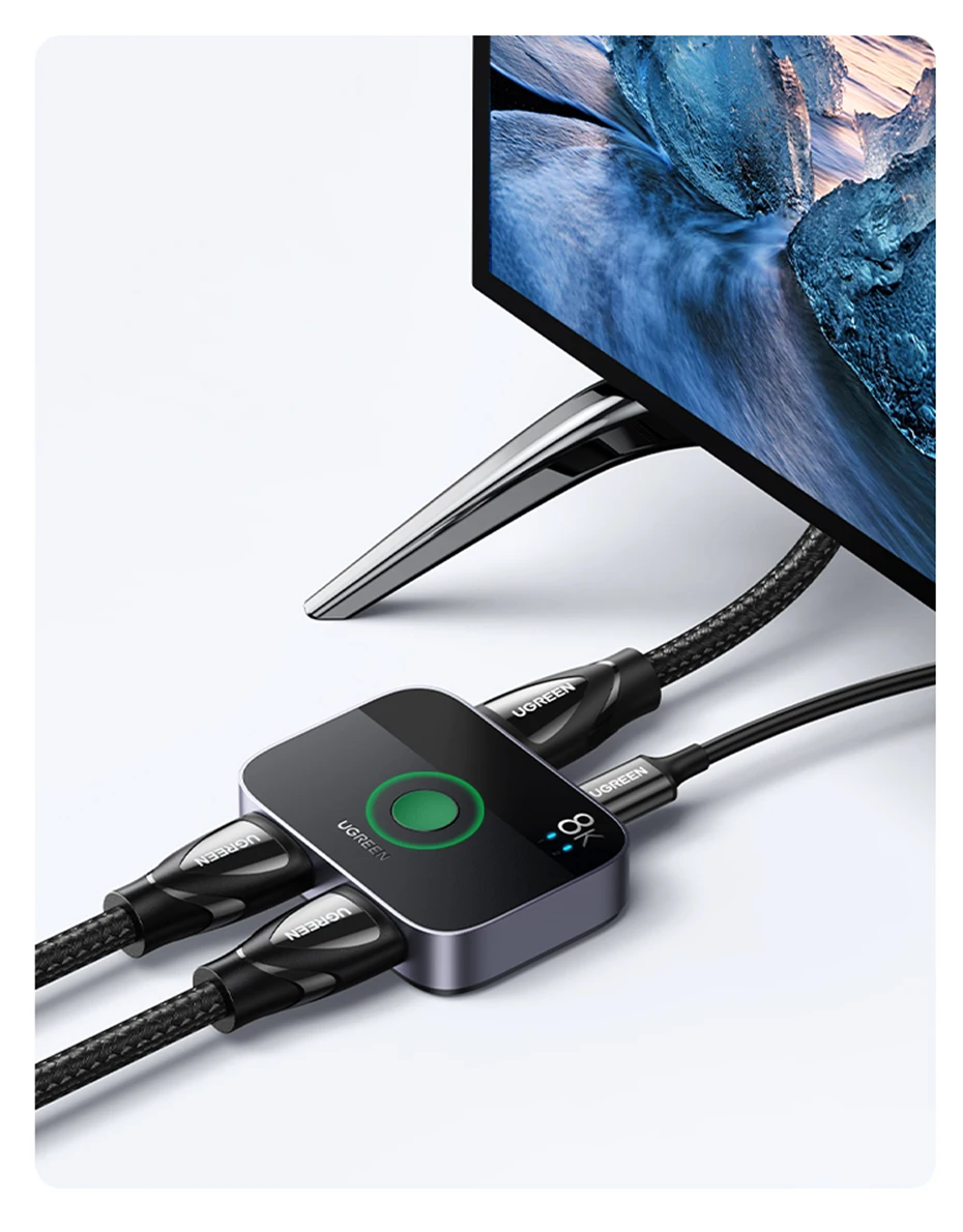 para tv xiaomi xbox seriesx ps5hdmi cabo monitor hdmi 2.1 switcher