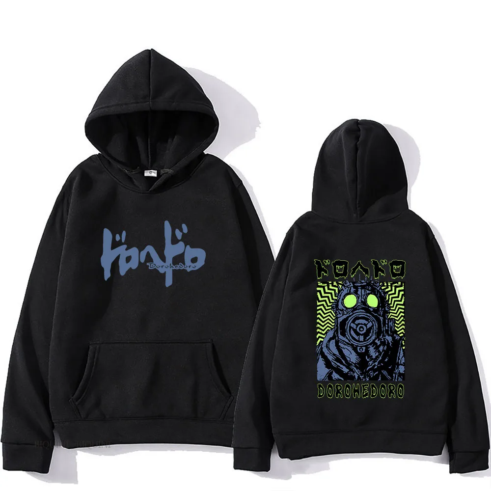 

Dorohedoro Caiman Hoodies Gothic Japanese Anime Printing Sweatshirts Mens Clothes Manga Cartoon Hip Hop Pullovers Fleece Hoodie
