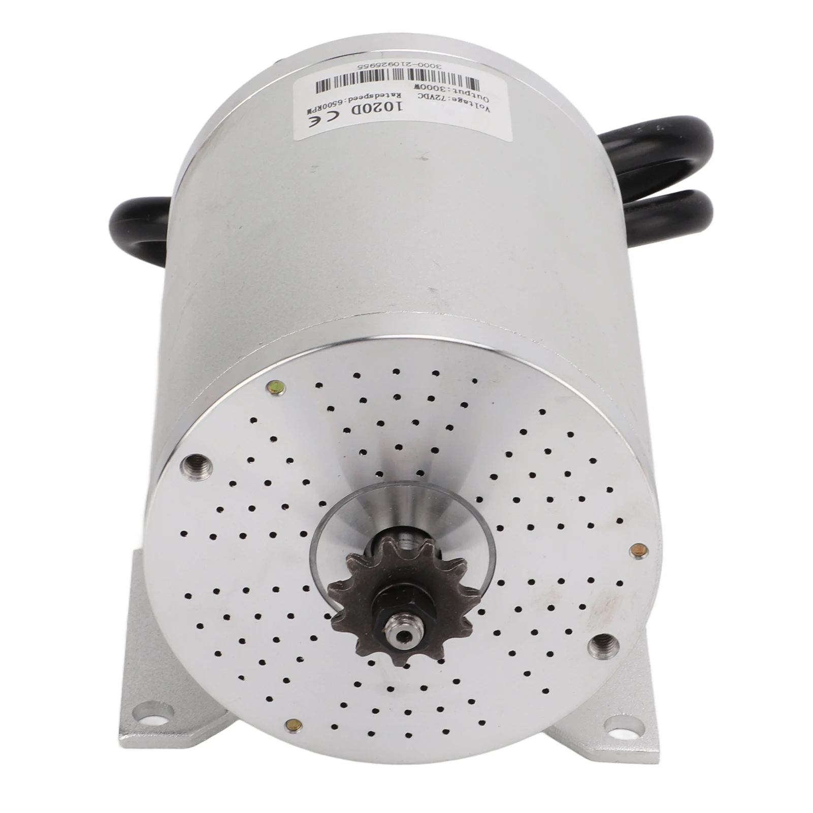 72V Electric Brushless DC Motor 3000W BLDC Motor with 11 Teeth Sprocket for Electric Scooter Bike Go Kart