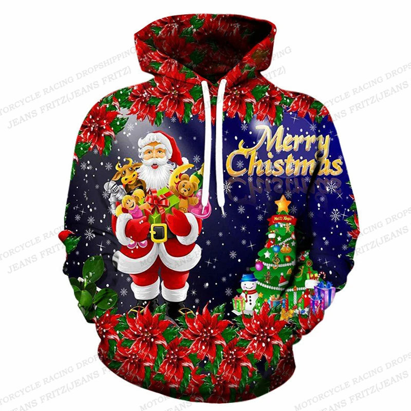 2024 Nieuw - Heren Fashion Casual Kerst Digital 3D Print