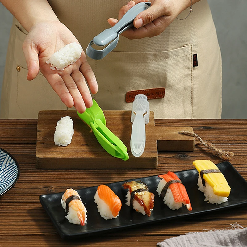 

Sushi Making Mould Onigiri Lunch Sushi Maker Making Tools DIY Bento Rice Ball Easy To Make Plastic Sushi Kit Kitchen Gadgets