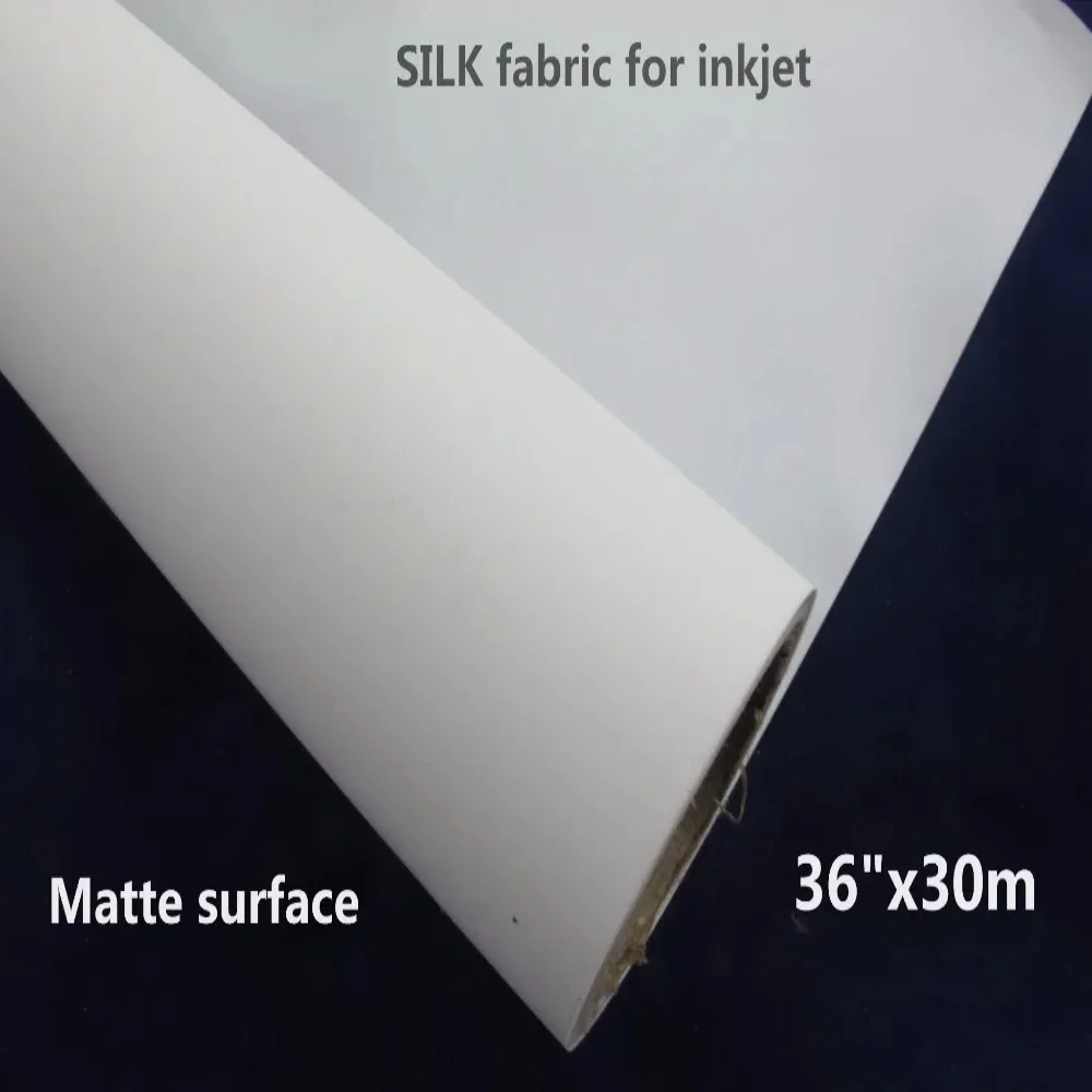 36"*30m matte inkjet silk canvas with smooth waterbased coating for inkjet