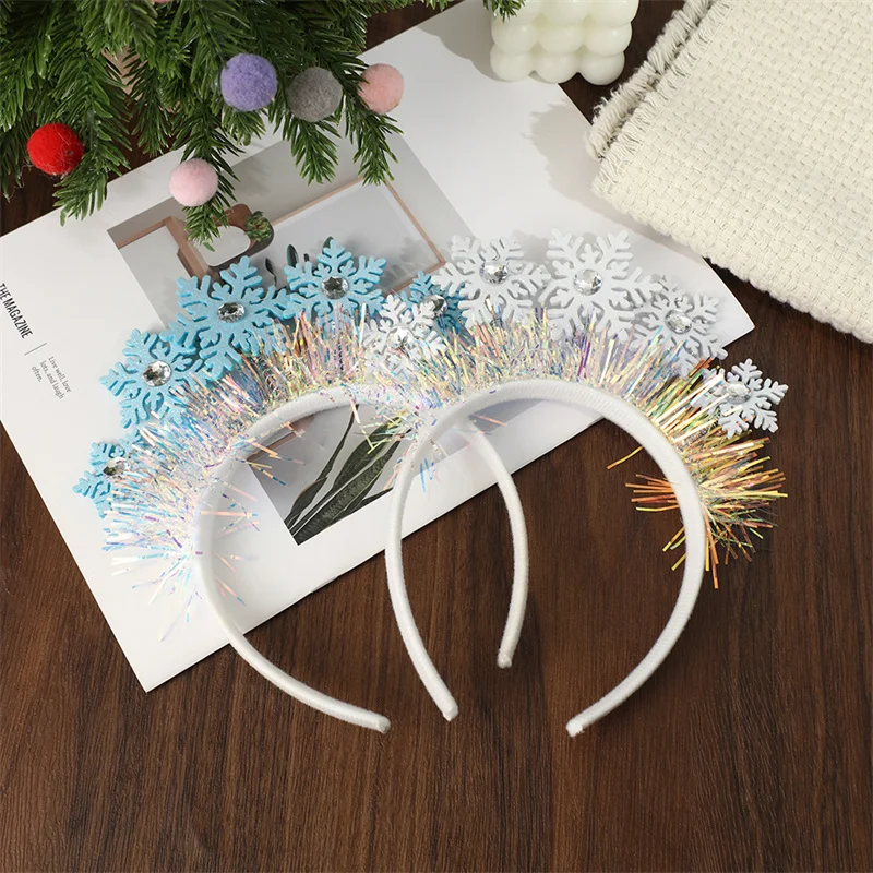 Christmas Snowflake Headband Women Girls Hair Accessories Photo Props Christmas Decoration Gifts hair accessories,hair headband