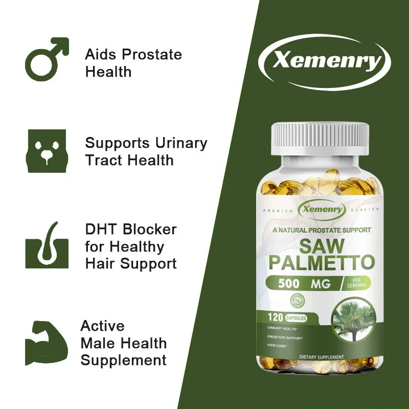Saw Palmetto Berries-Relieve Frequent Urination, Prostate Health, Hair Growth, Urinary Tract Health