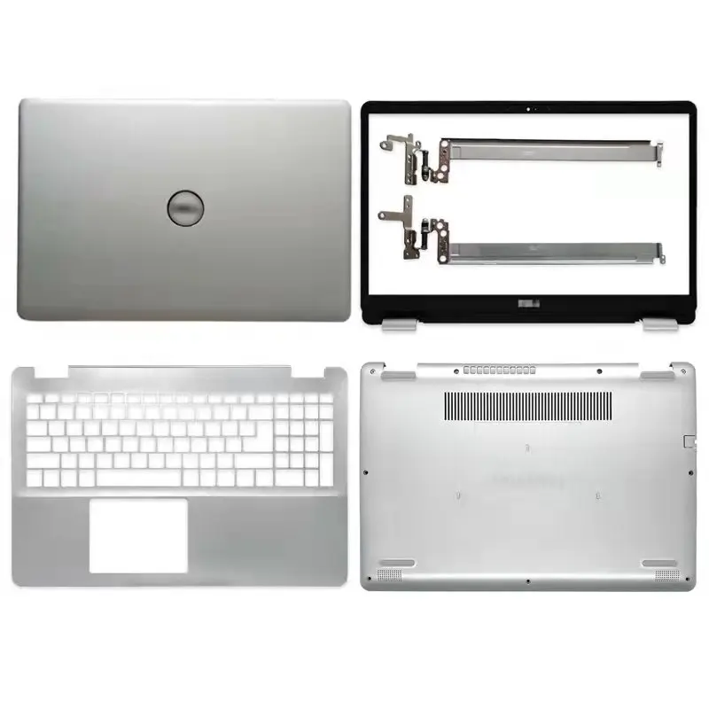 

Задняя крышка для ноутбука Dell Inspiron 15 5584 LCD/передняя панель/петли/Упор для рук/Нижняя крышка задняя крышка серебристая