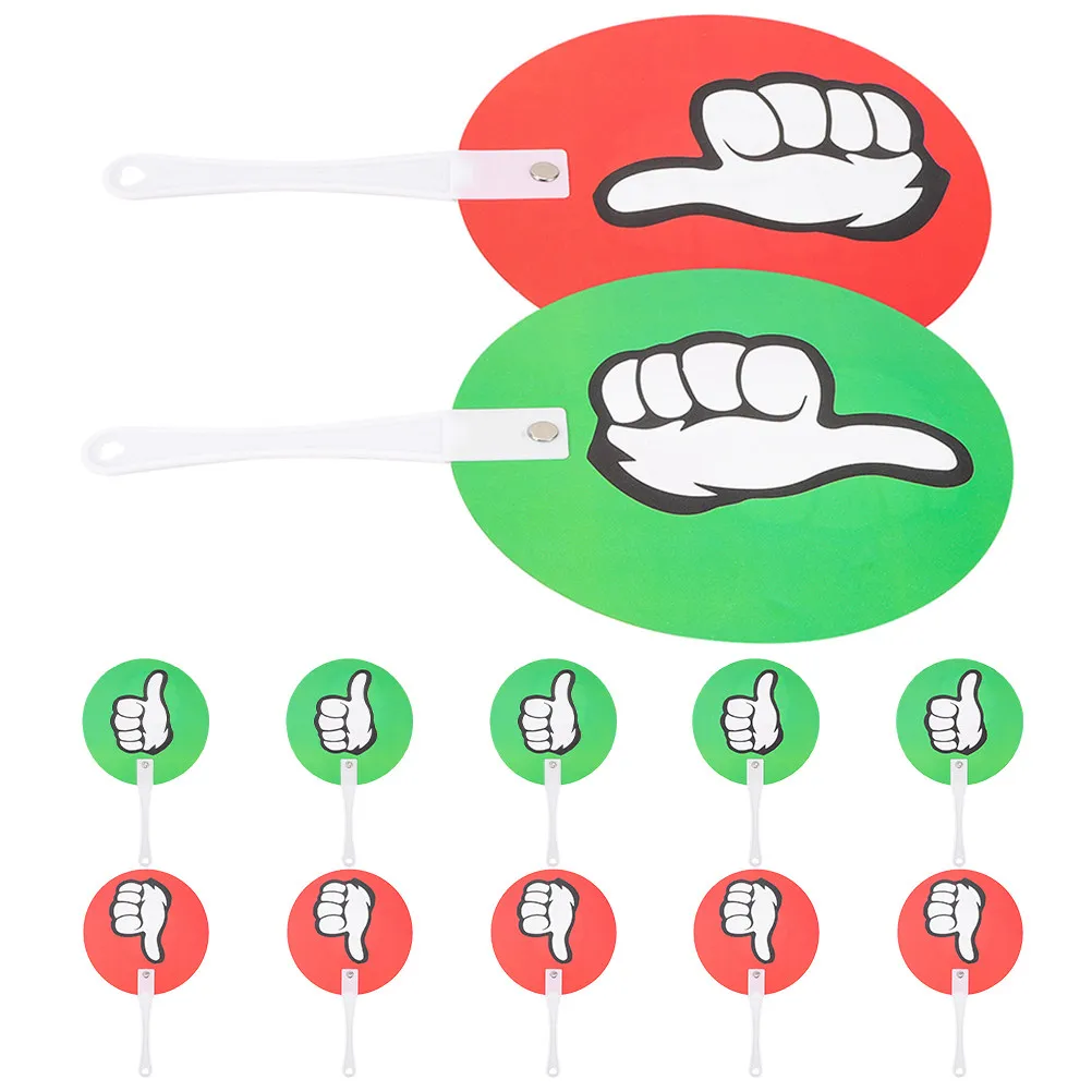 12개 녹색 빨간색 예 아니요 투표 패들 양면 교실 반응 보드 빠른 피드백 교사 학생용 휴대용 도구