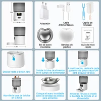 Automatic Pet Feeder 4L Automatic Cat Food Dispenser Smart Control Bug and Snag Resistant Cat Dog Timer Feeder 5