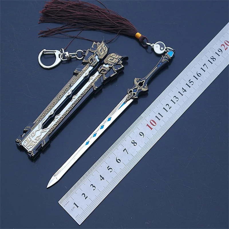 22CM Letter Opener Sword Chinese Ancient Han Dynasty Sword Alloy Weapon Pendant Weapon Model Can Used for Role playing 60cm superhero sword cosplay weapon 1 1 knife prop role playing pu weapon halloween gift safe model children prop