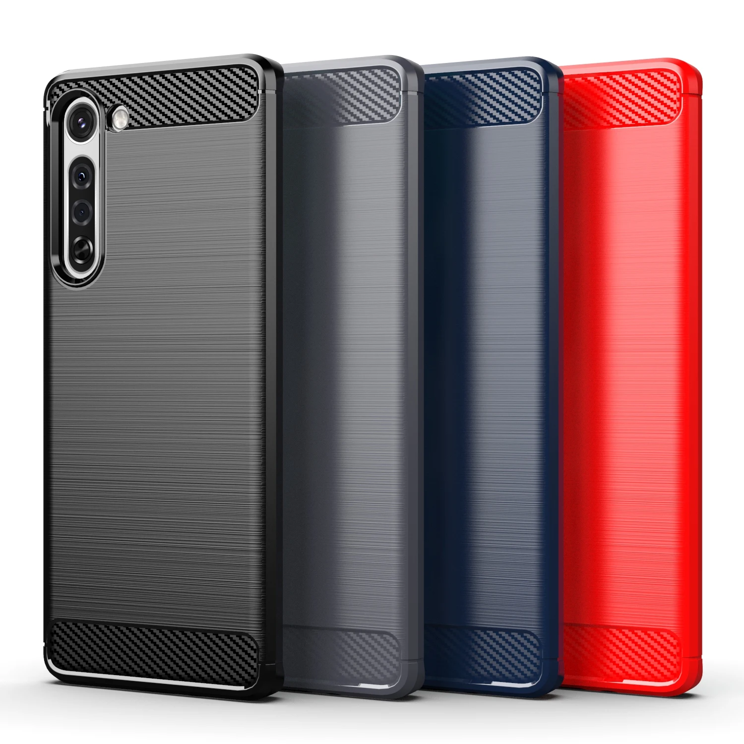 Premium Rugged Soft Carbon Fiber Phone Case Cover