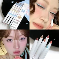 Glitter Eyeshadow Eyeliner Gel Pen Waterproof Not Blooming Quick Drying Eye Liner Pencil Highlight Tea Brown Eye Liner Makeup 1