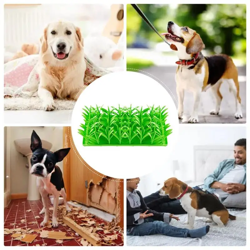 Grass Snuffle Pad For Dogs Silicone Snuffle Grass Pad Silicone Mats For Cats Non-Slip Large Medium Small