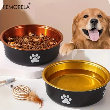Cuencos antideslizantes para perros pequeños, medianos y grandes, fuente de agua, alimentadores de acero inoxidable para mascotas, accesorios para perros 1